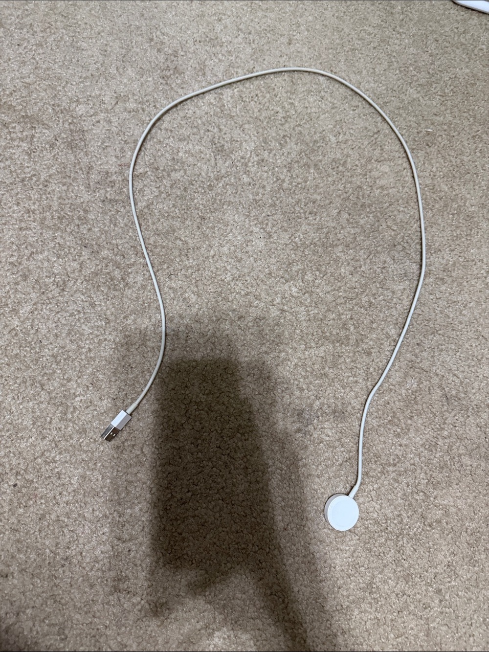 Apple White Magnetic Watch Charger Cable